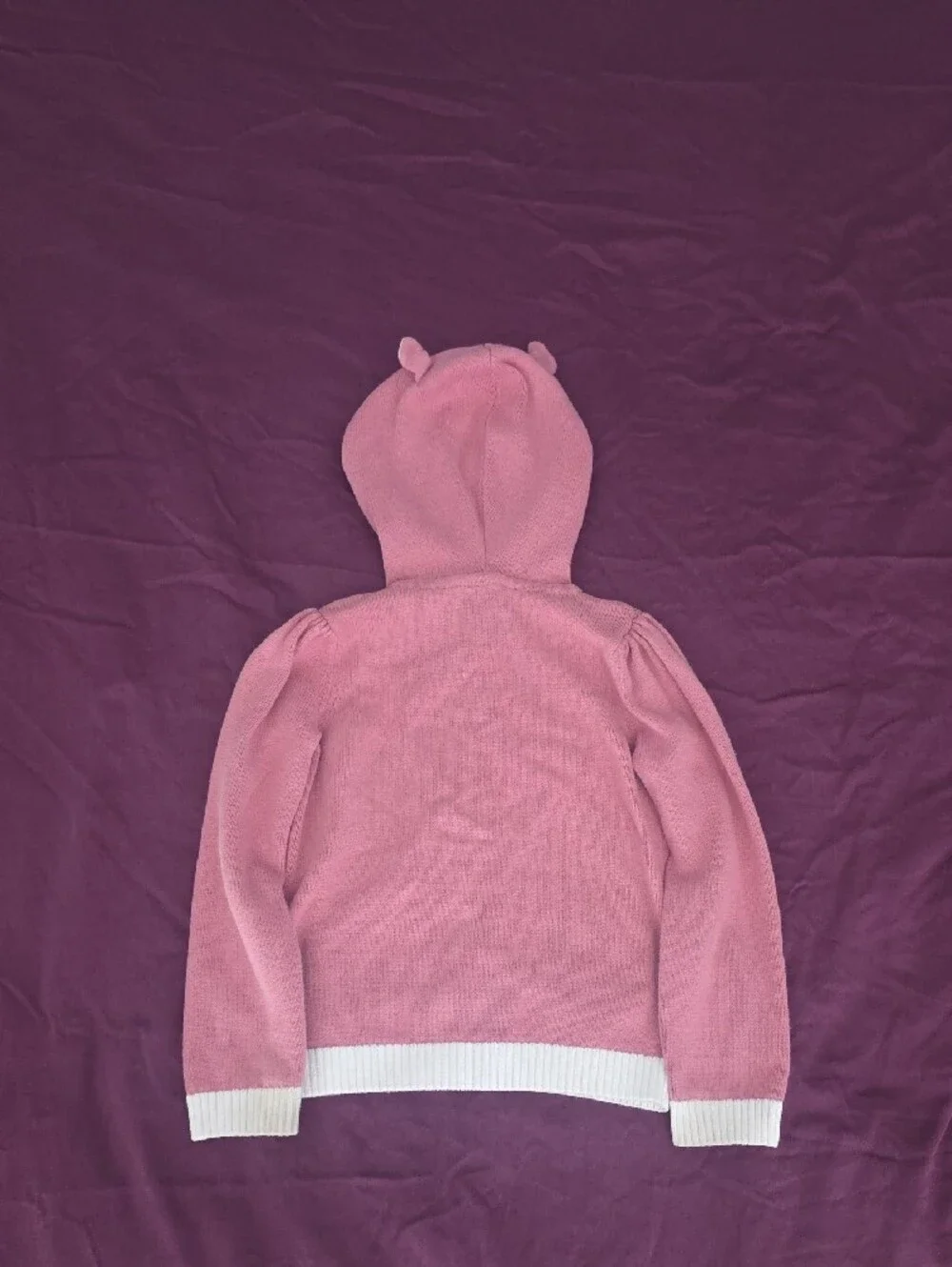Gymboree Rose Pink Hooded Deer Knit Cardigan